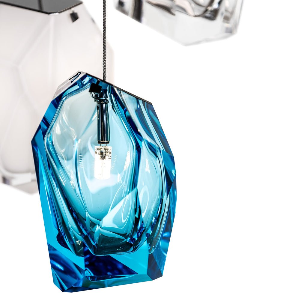 Crag Crystal Rock grappolo lampada a sospensione