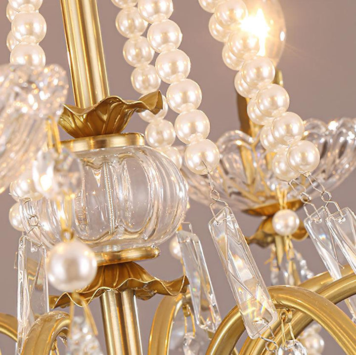 Elyeriel lampadario Cristallo Perla