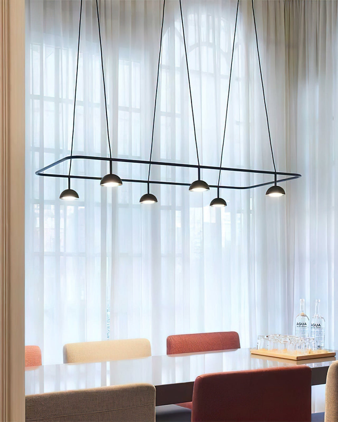 Noraora lampadario LED Sleek
