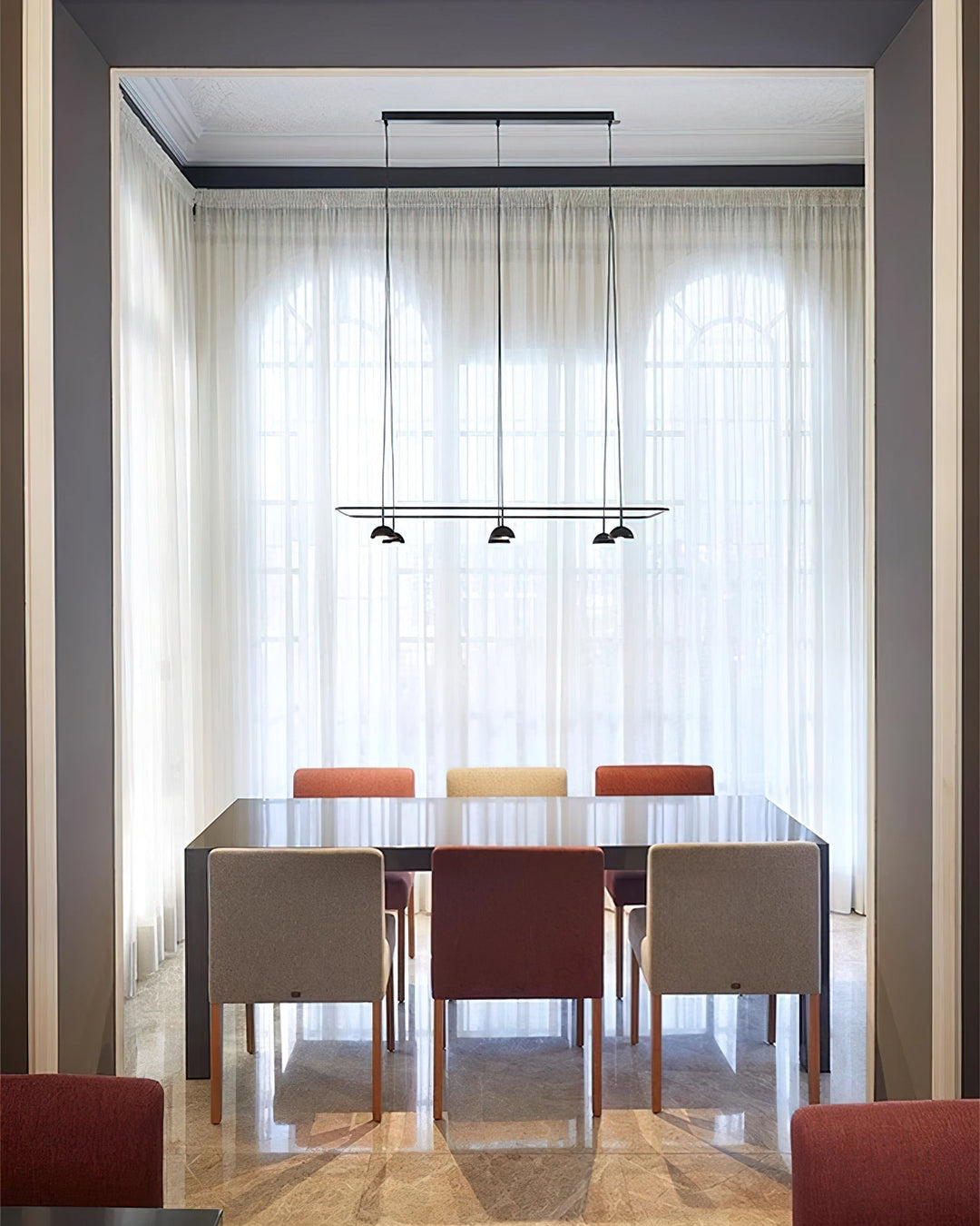 Noraora lampadario LED Sleek