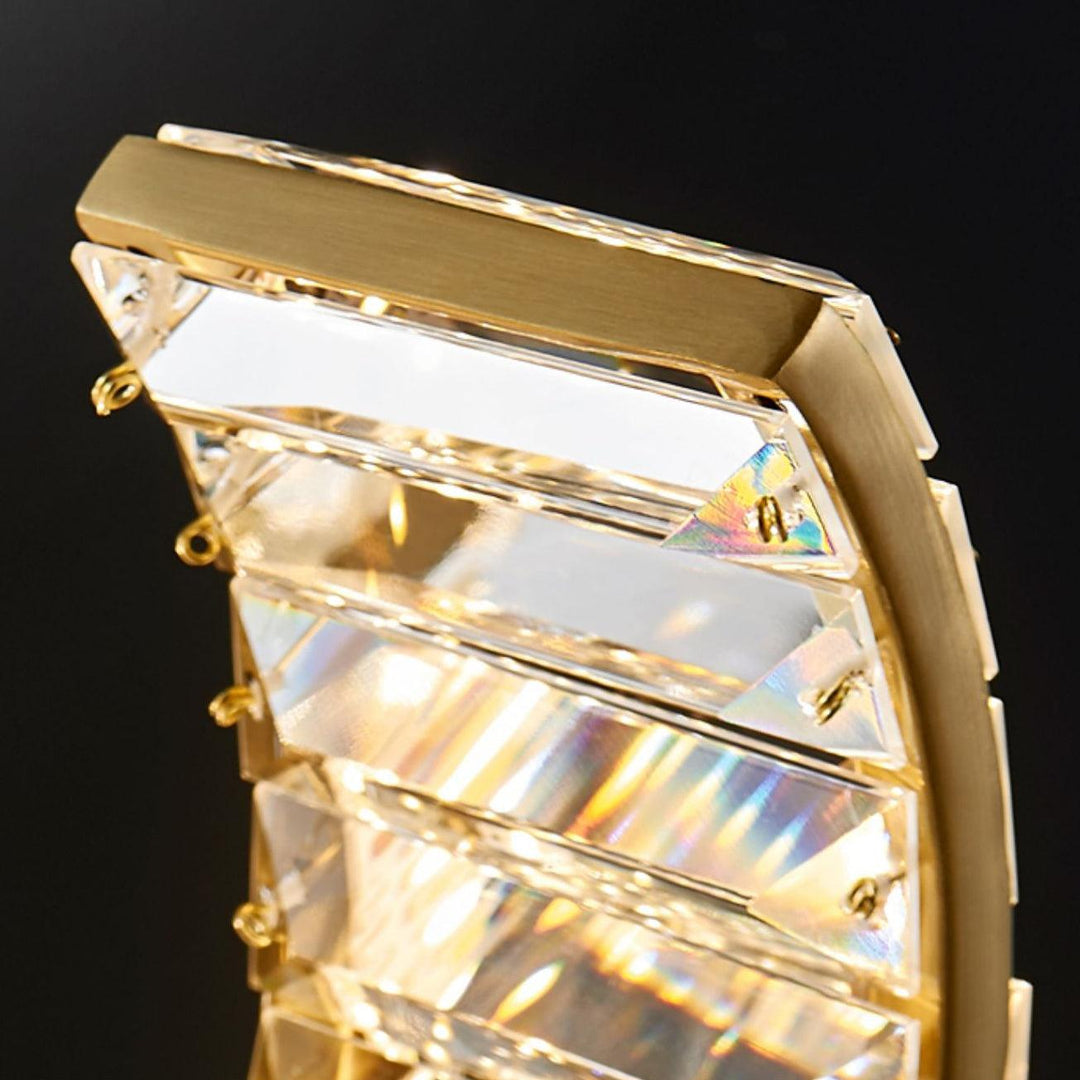 Luxielle lampadario Curvo LED Cristallo Lussuoso