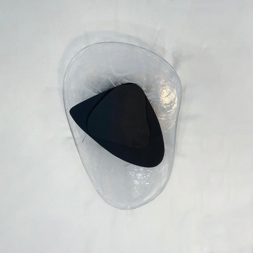 Valentina Lampada da Parete Artistica in Vetro Nero