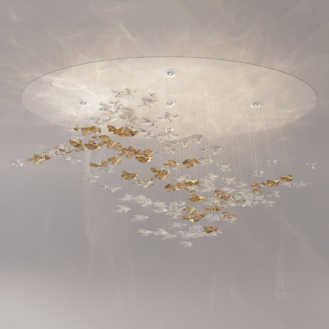 Nephele Crystal Leaf lampadario
