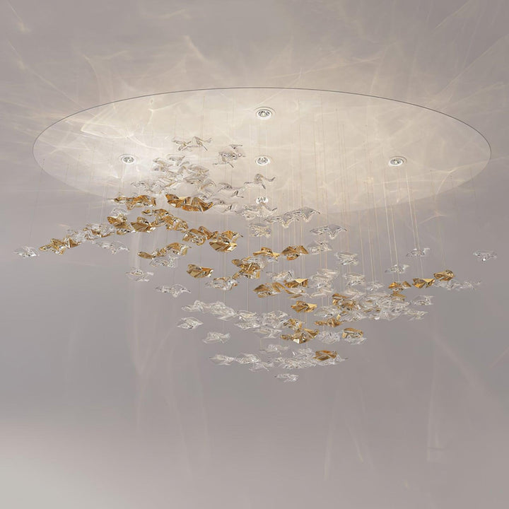 Nephele Crystal Leaf lampadario