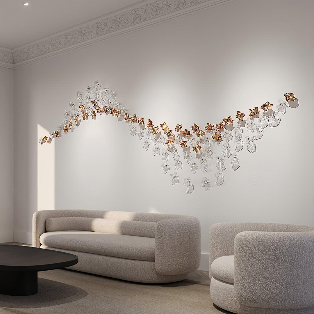 Nephele Crystal Leaf lampadario