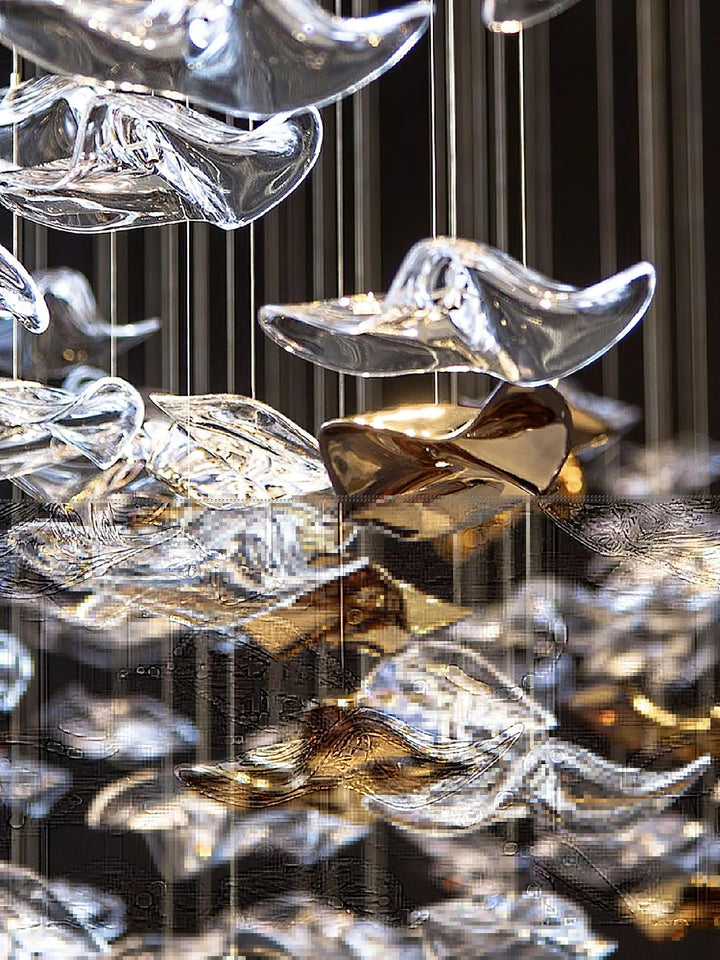Nephele Crystal Leaf lampadario