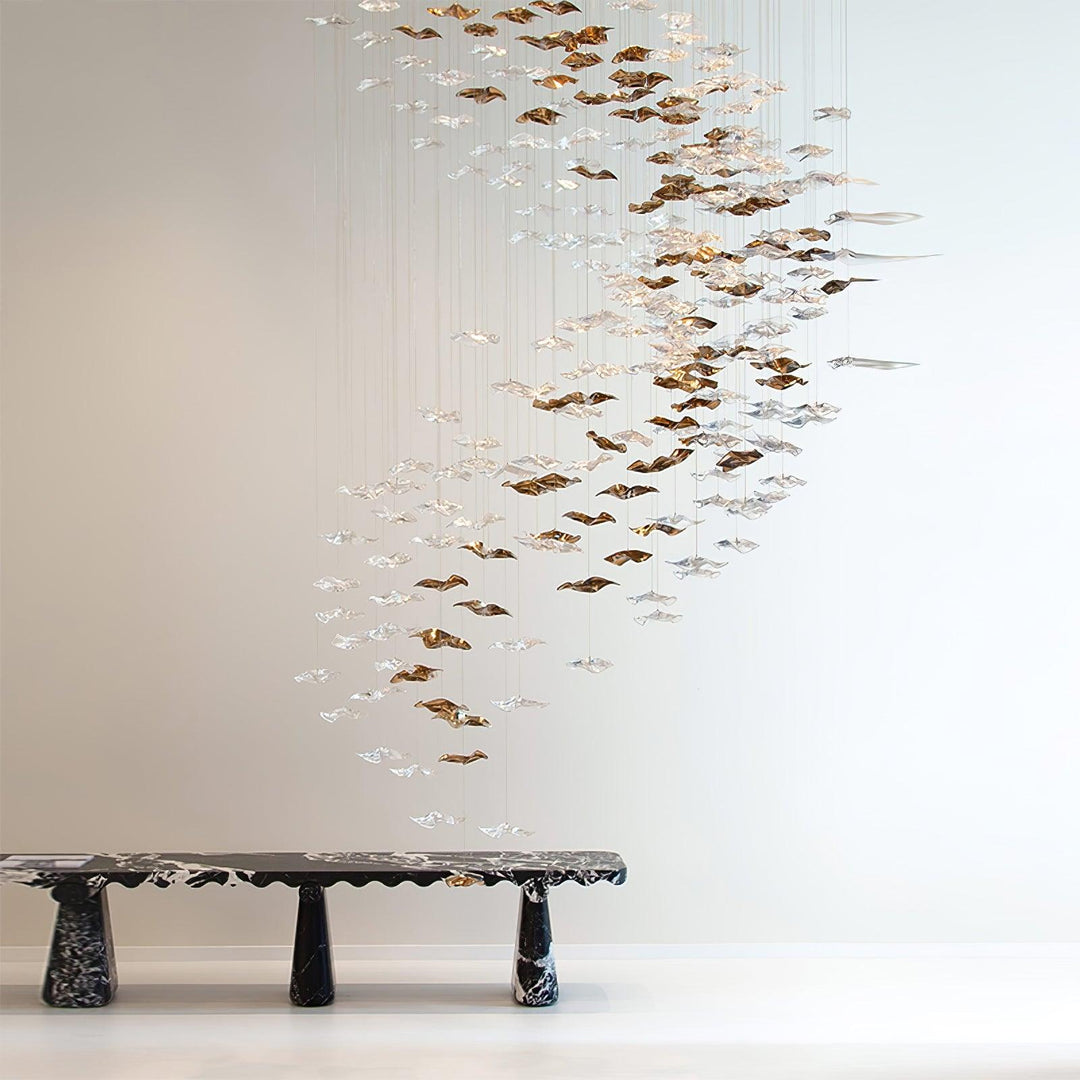 Nephele Crystal Leaf lampadario