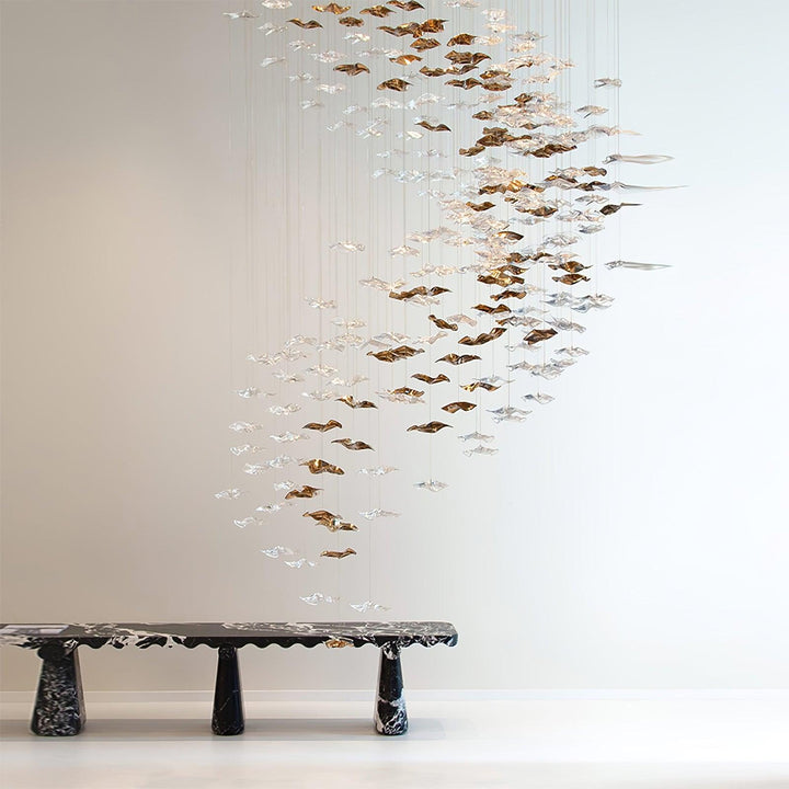 Nephele Crystal Leaf lampadario