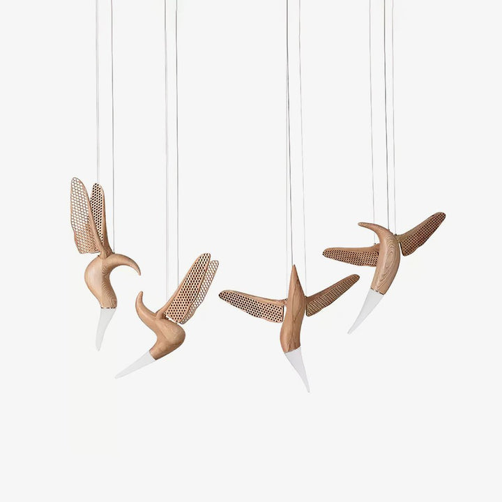 Elsilor lampada a sospensione Avian-Inspired in legno