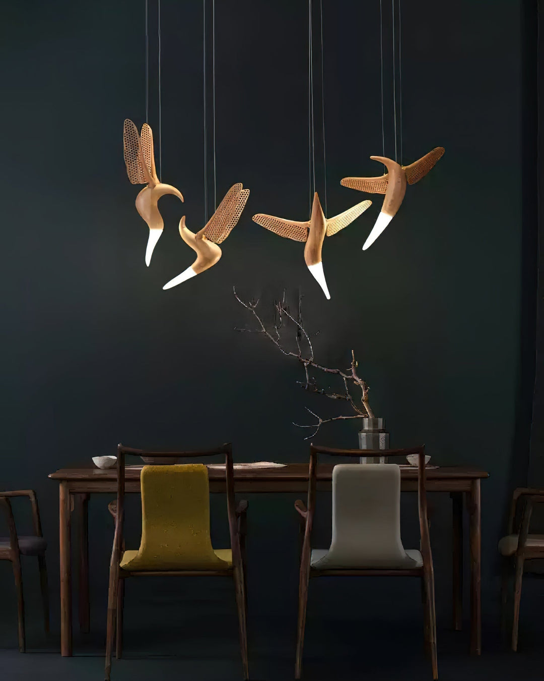 Elsilor lampada a sospensione Avian-Inspired in legno