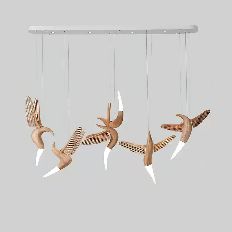 Elsilor lampada a sospensione Avian-Inspired in legno