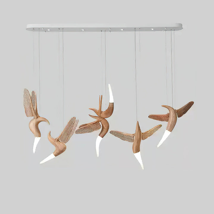 Elsilor lampada a sospensione Avian-Inspired in legno