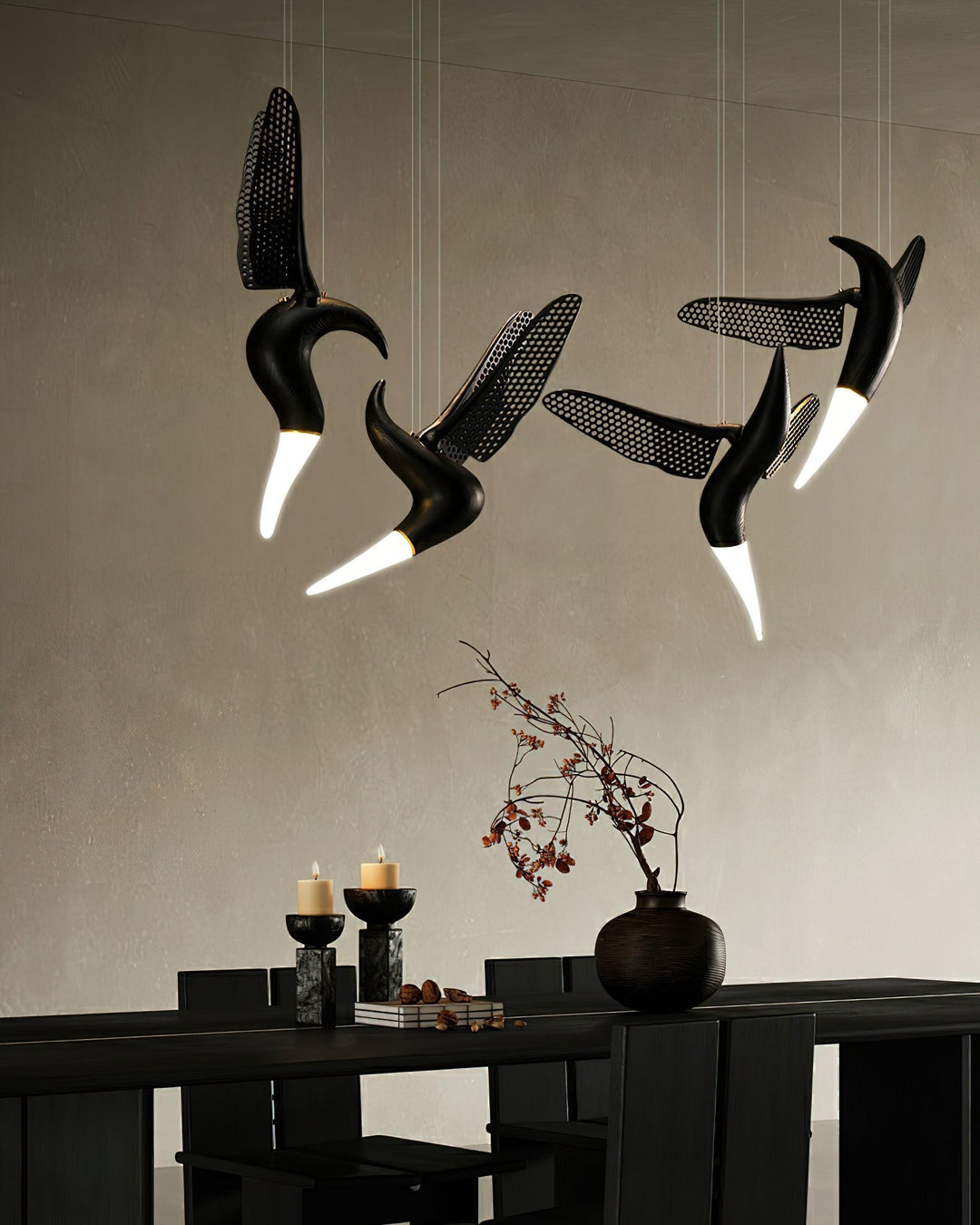 Elsilor lampada a sospensione Avian-Inspired in legno