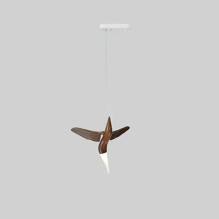 Elsilor lampada a sospensione Avian-Inspired in legno