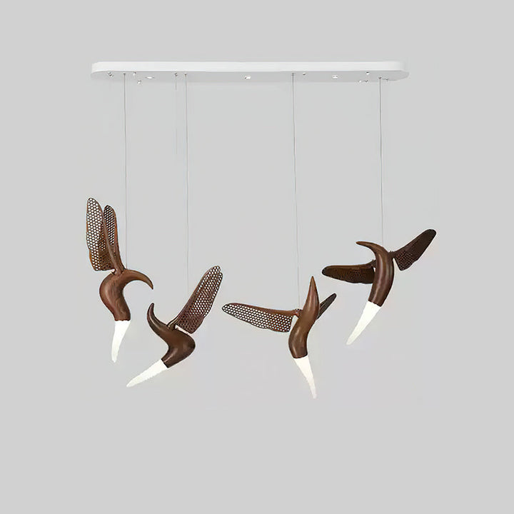 Elsilor lampada a sospensione Avian-Inspired in legno