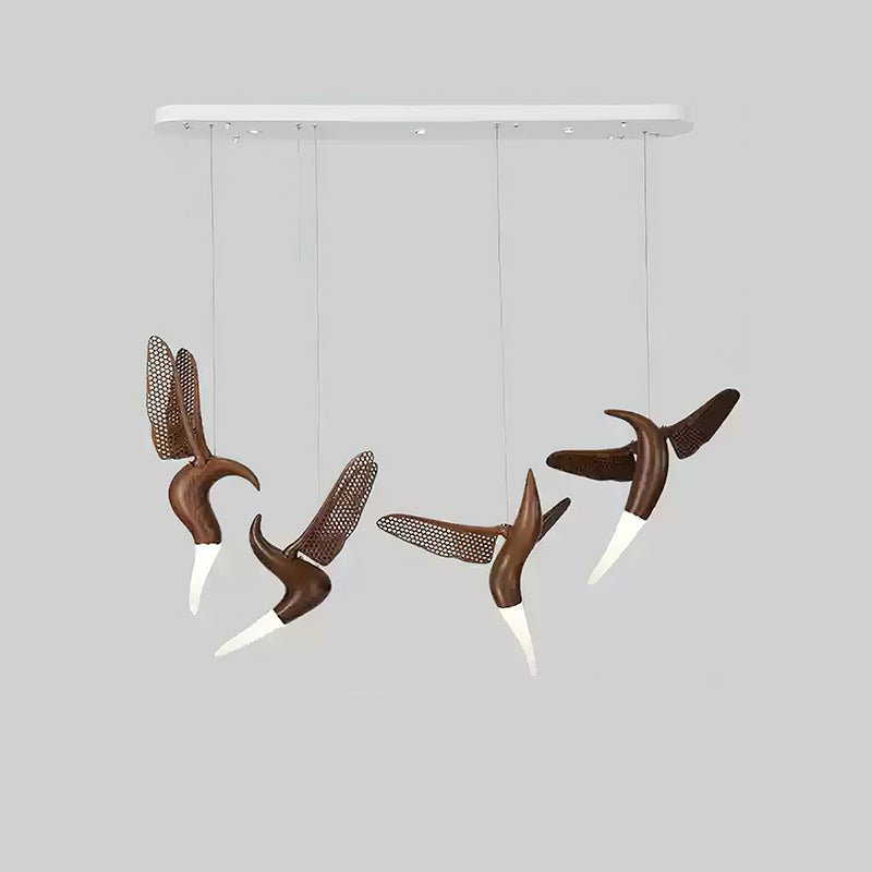 Elsilor lampada a sospensione Avian-Inspired in legno