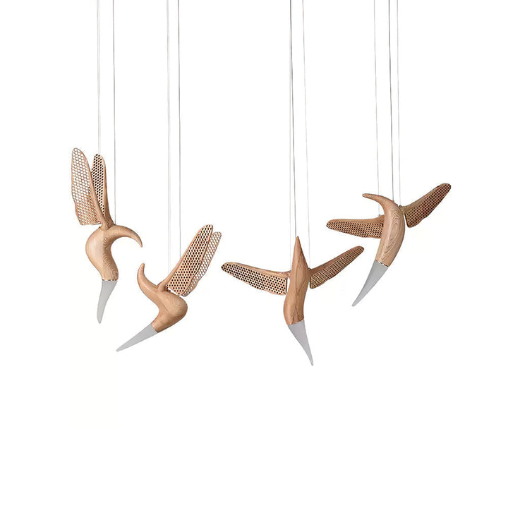 Elsilor lampada a sospensione Avian-Inspired in legno