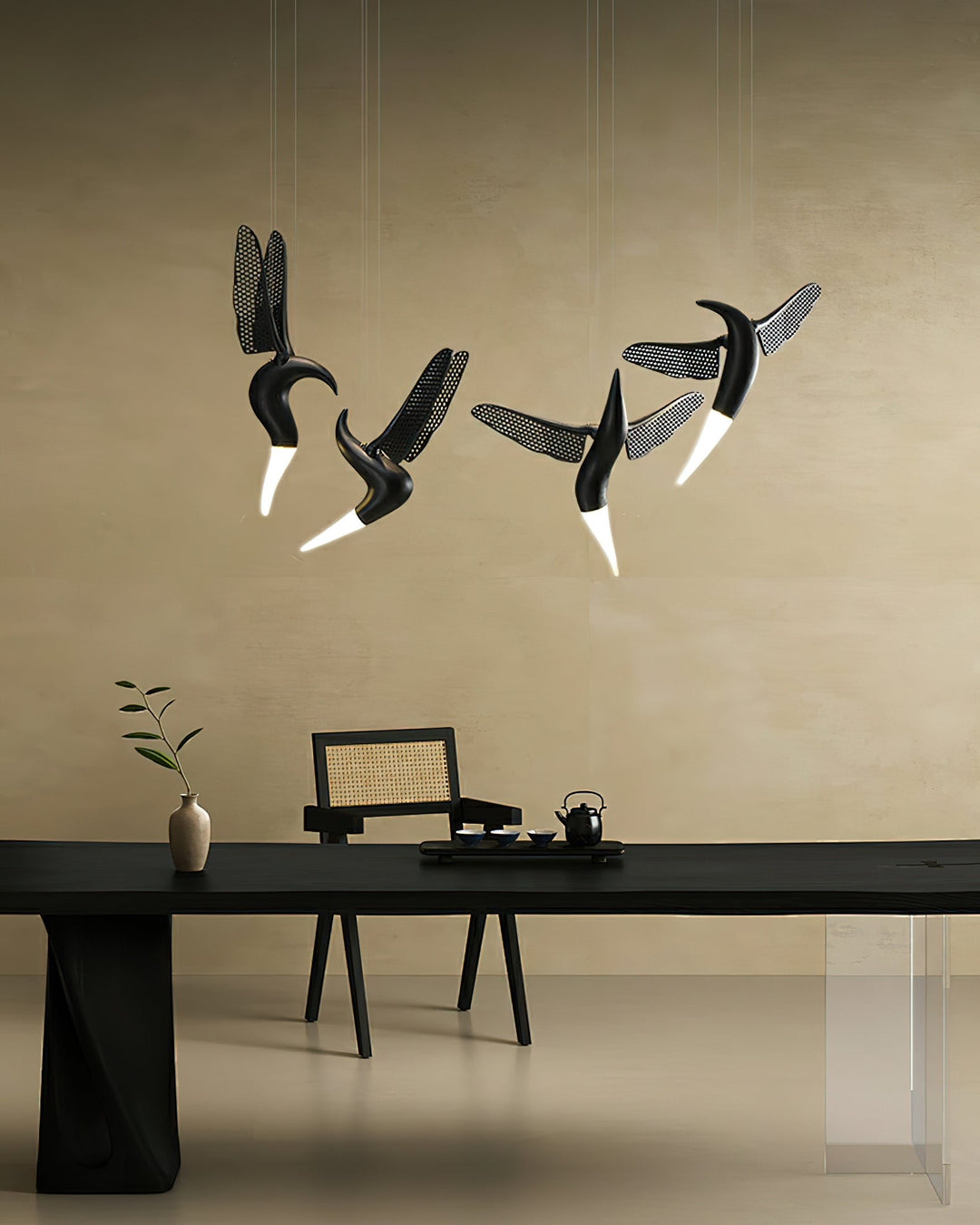 Elsilor lampada a sospensione Avian-Inspired in legno