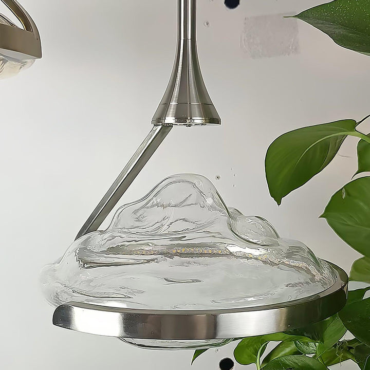 Elyarette lampada a sospensione in cristallo diamante