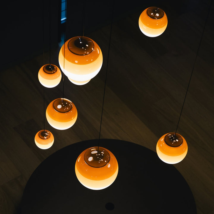 Chromia Orb grappolo lampada a sospensione a globo