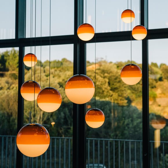 Chromia Orb grappolo lampada a sospensione a globo