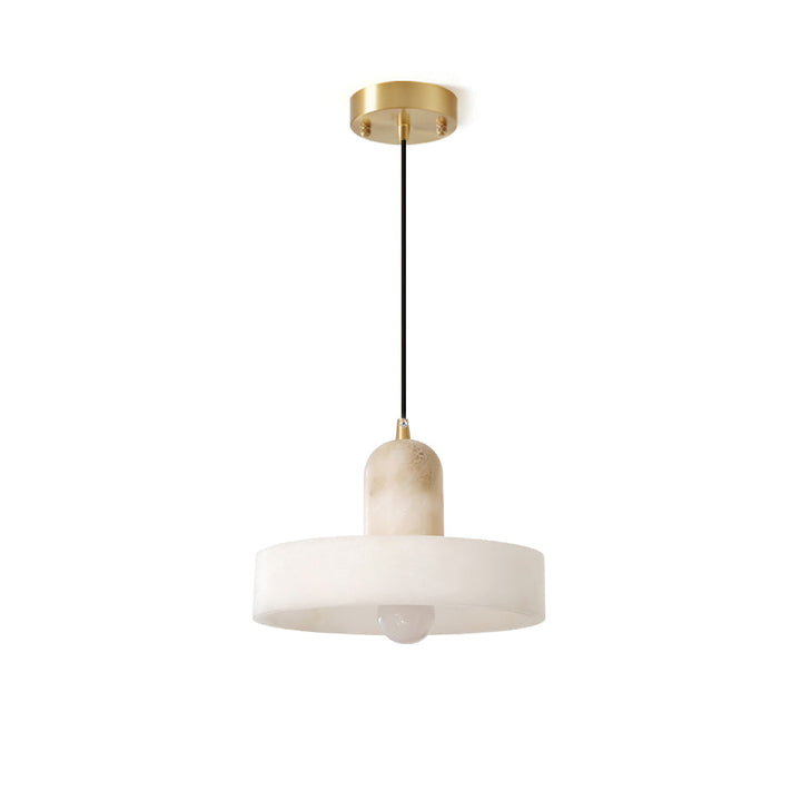 Avenorine Disc Orb alabastro lampada a sospensione a globo