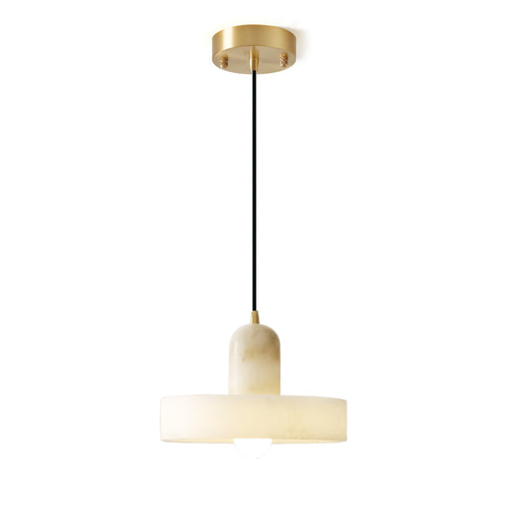 Avenorine Disc Orb alabastro lampada a sospensione a globo
