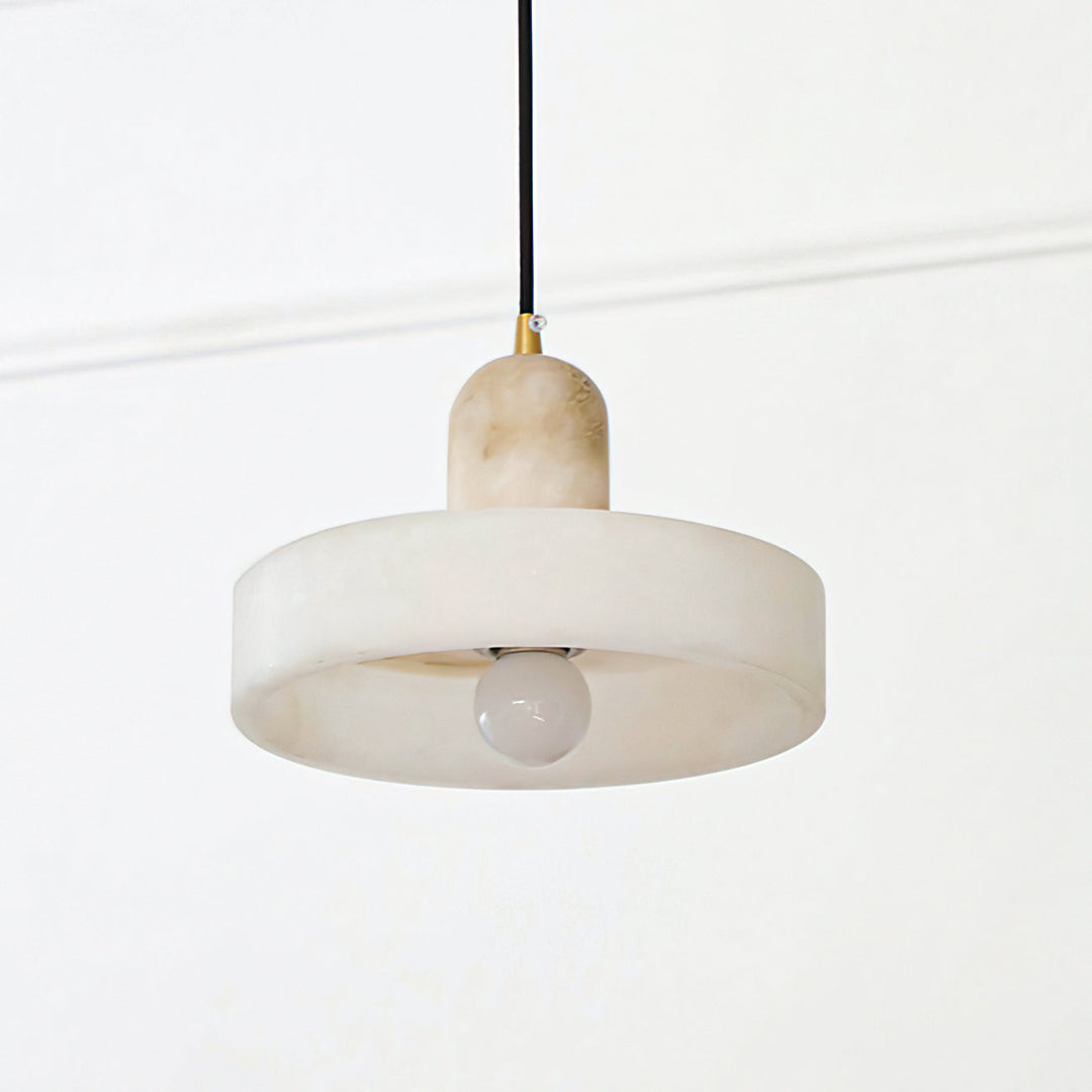 Avenorine Disc Orb alabastro lampada a sospensione a globo