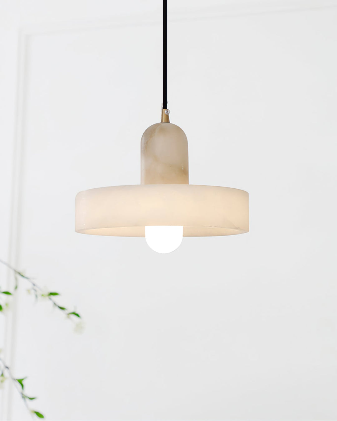 Avenorine Disc Orb alabastro lampada a sospensione a globo