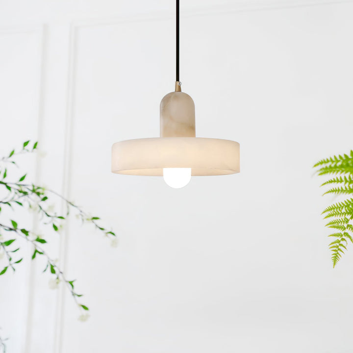 Avenorine Disc Orb alabastro lampada a sospensione a globo
