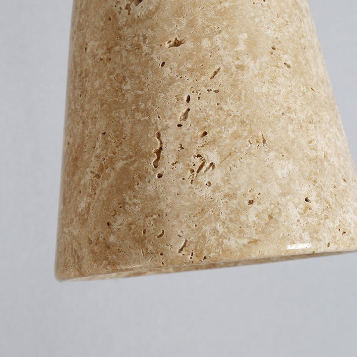 Earthy travertino Cone lampada a sospensione