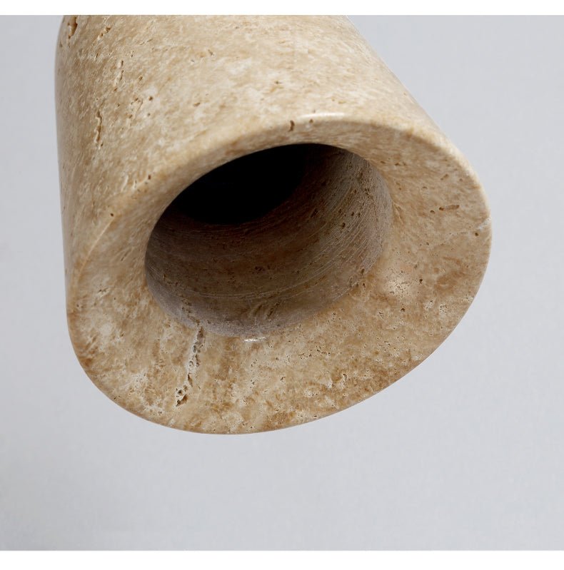 Earthy travertino Cone lampada a sospensione