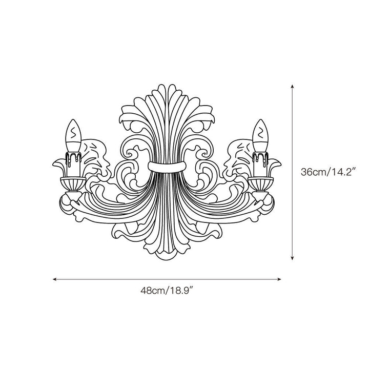 Eon Premium Elegance Traditional Plaster Wall Lamp - Lamp Copper