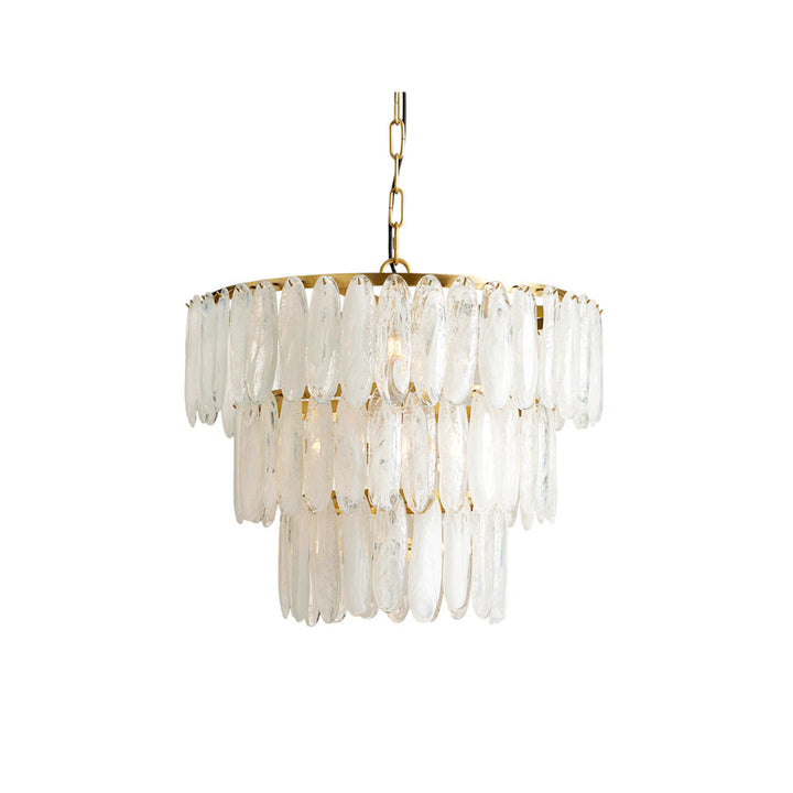 Celuira lampadario in vetro Smerigliato