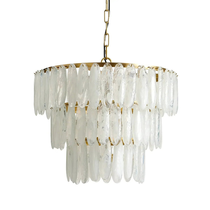 Celuira lampadario in vetro Smerigliato
