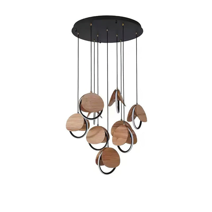 Avvelen lampada a sospensione in legno geometrico