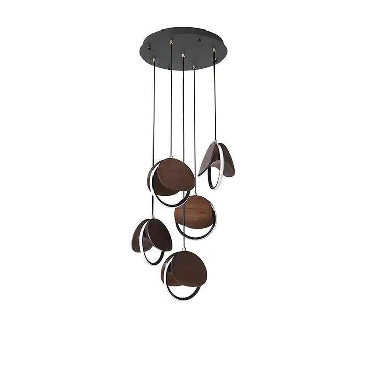 Avvelen lampada a sospensione in legno geometrico