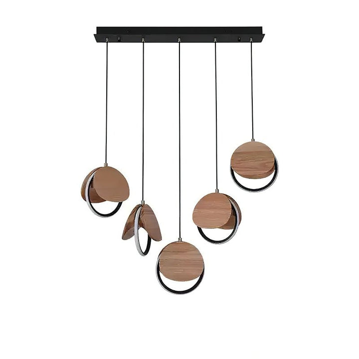 Avvelen lampada a sospensione in legno geometrico