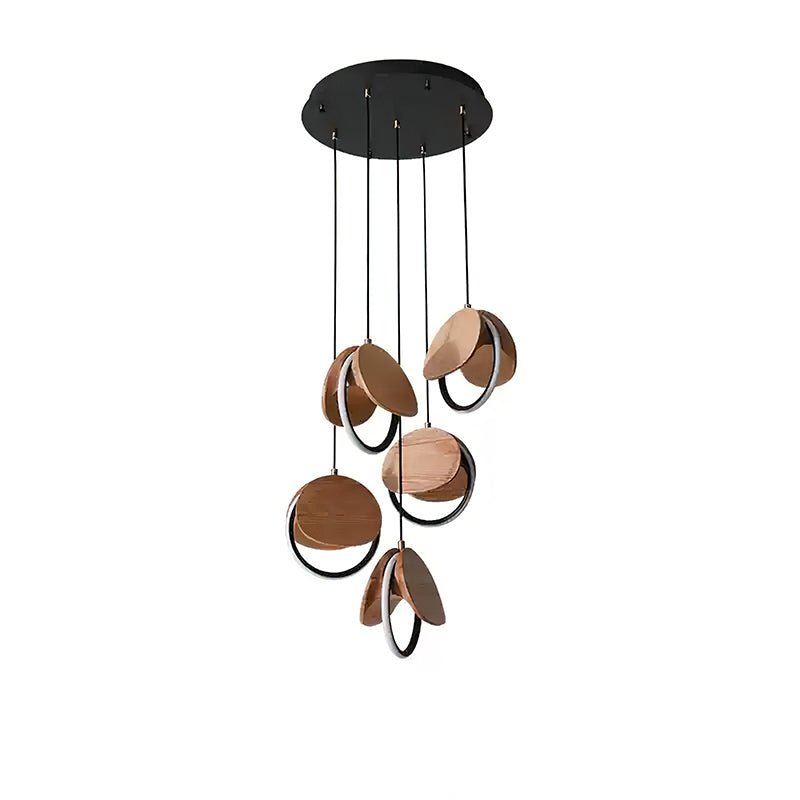 Avvelen lampada a sospensione in legno geometrico