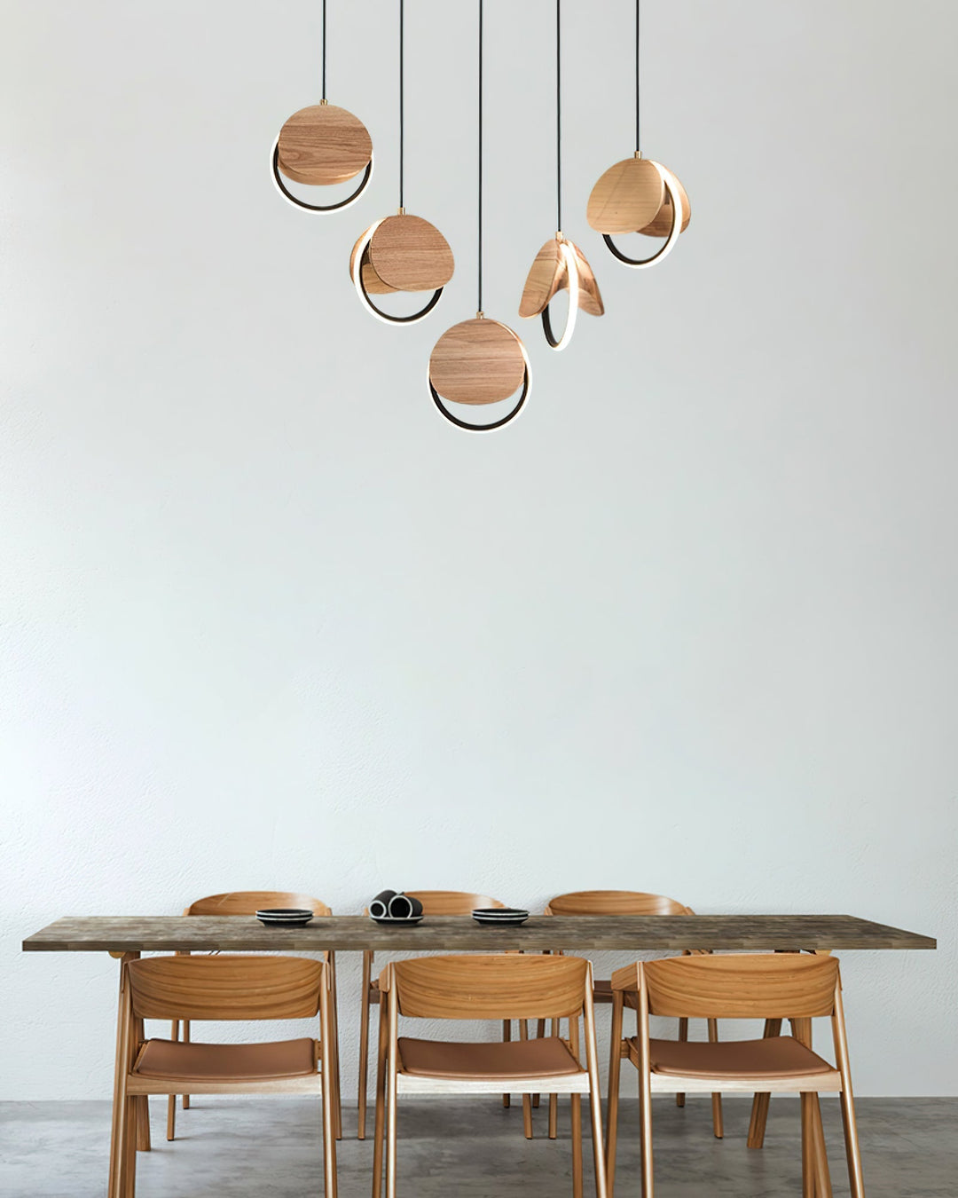 Avvelen lampada a sospensione in legno geometrico