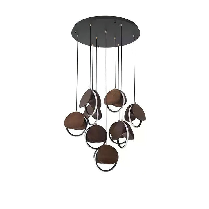Avvelen lampada a sospensione in legno geometrico