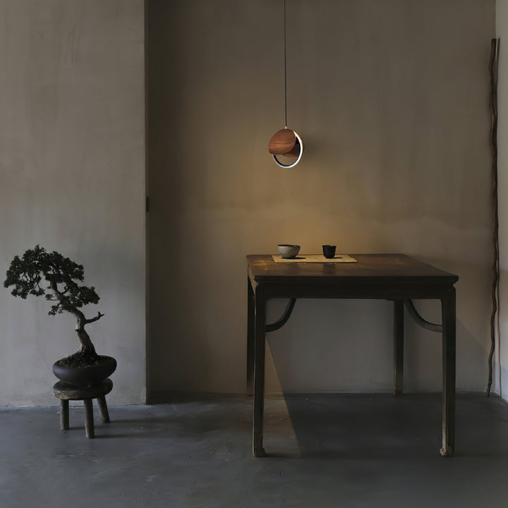 Avvelen lampada a sospensione in legno geometrico