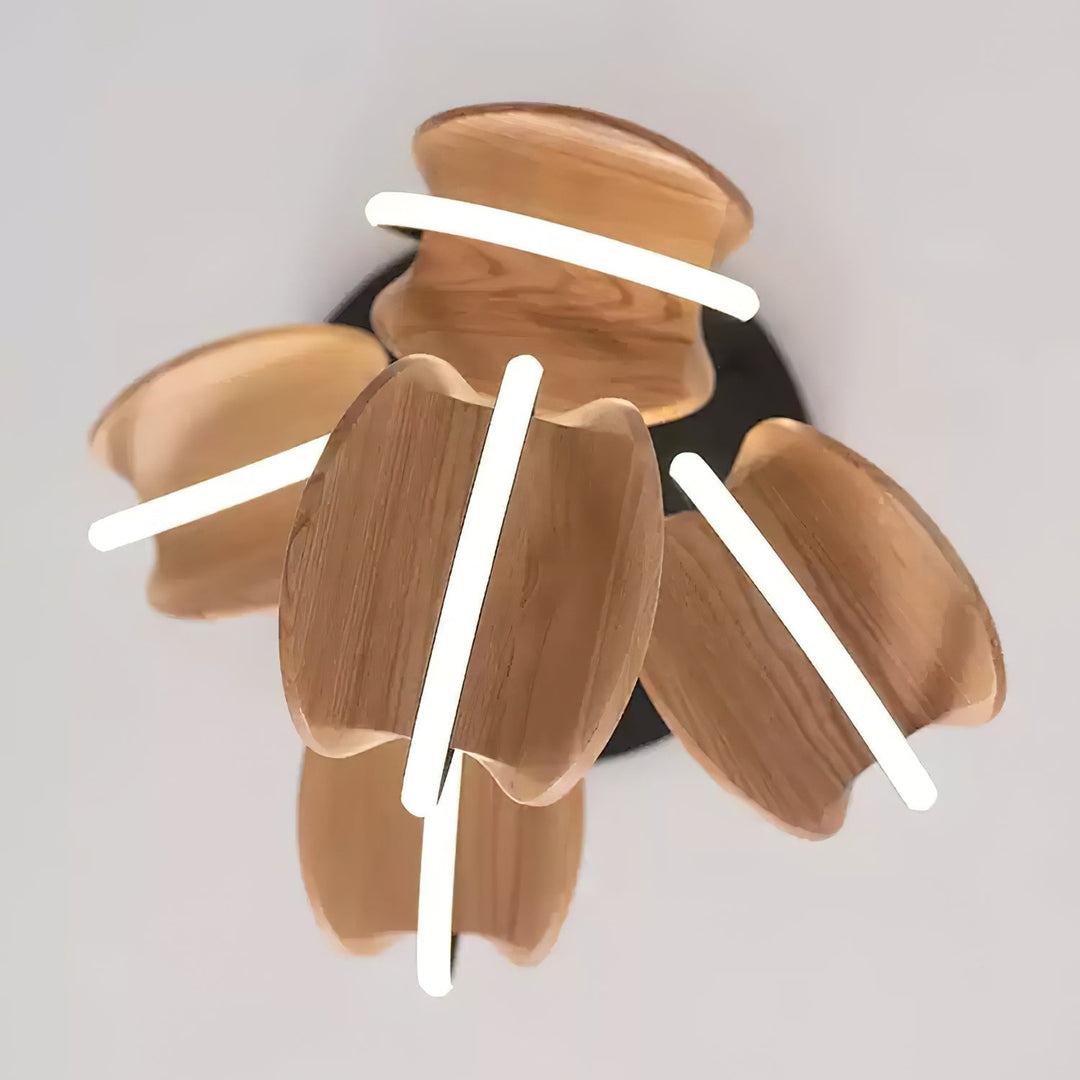 Avvelen lampada a sospensione in legno geometrico