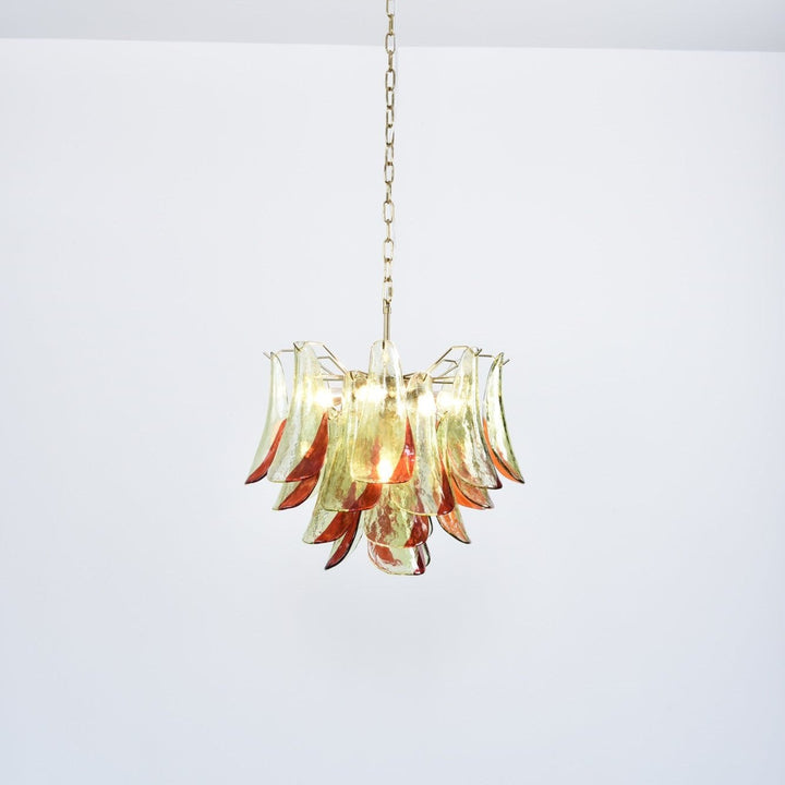 Celoraria lampadario vetro di Murano petali elegante