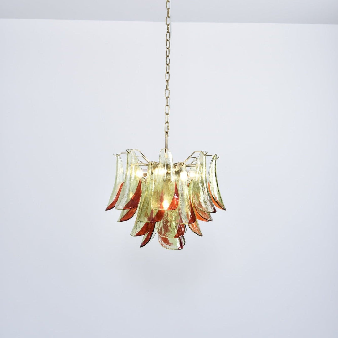 Celoraria lampadario vetro di Murano petali elegante