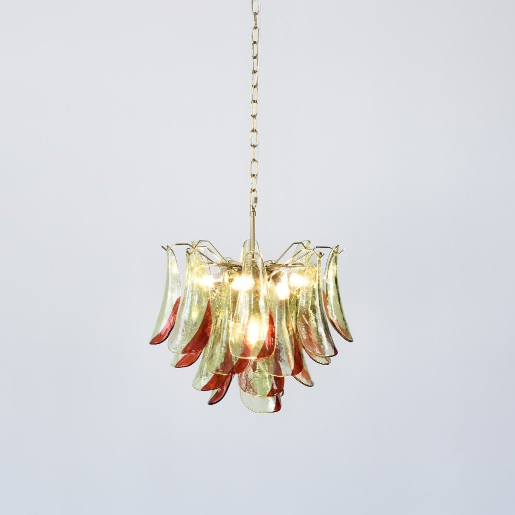 Celoraria lampadario vetro di Murano petali elegante