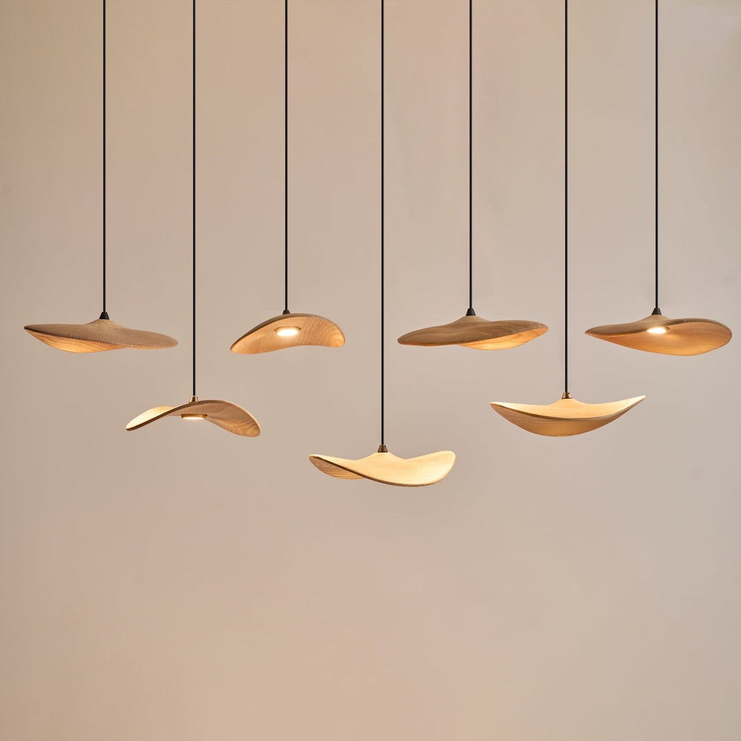 Abbott lampadario moderno minimalista foglia Vuota in legno