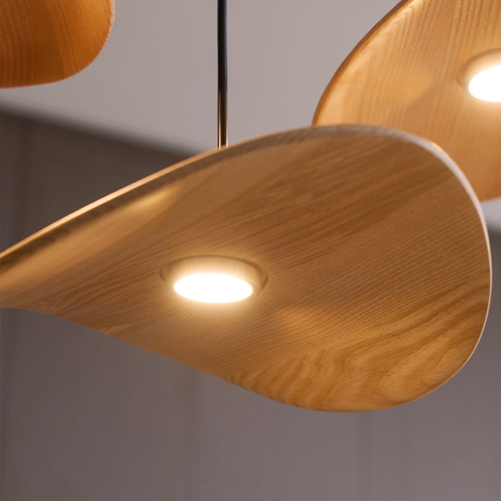 Abbott lampadario moderno minimalista foglia Vuota in legno