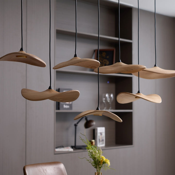 Abbott lampadario moderno minimalista foglia Vuota in legno