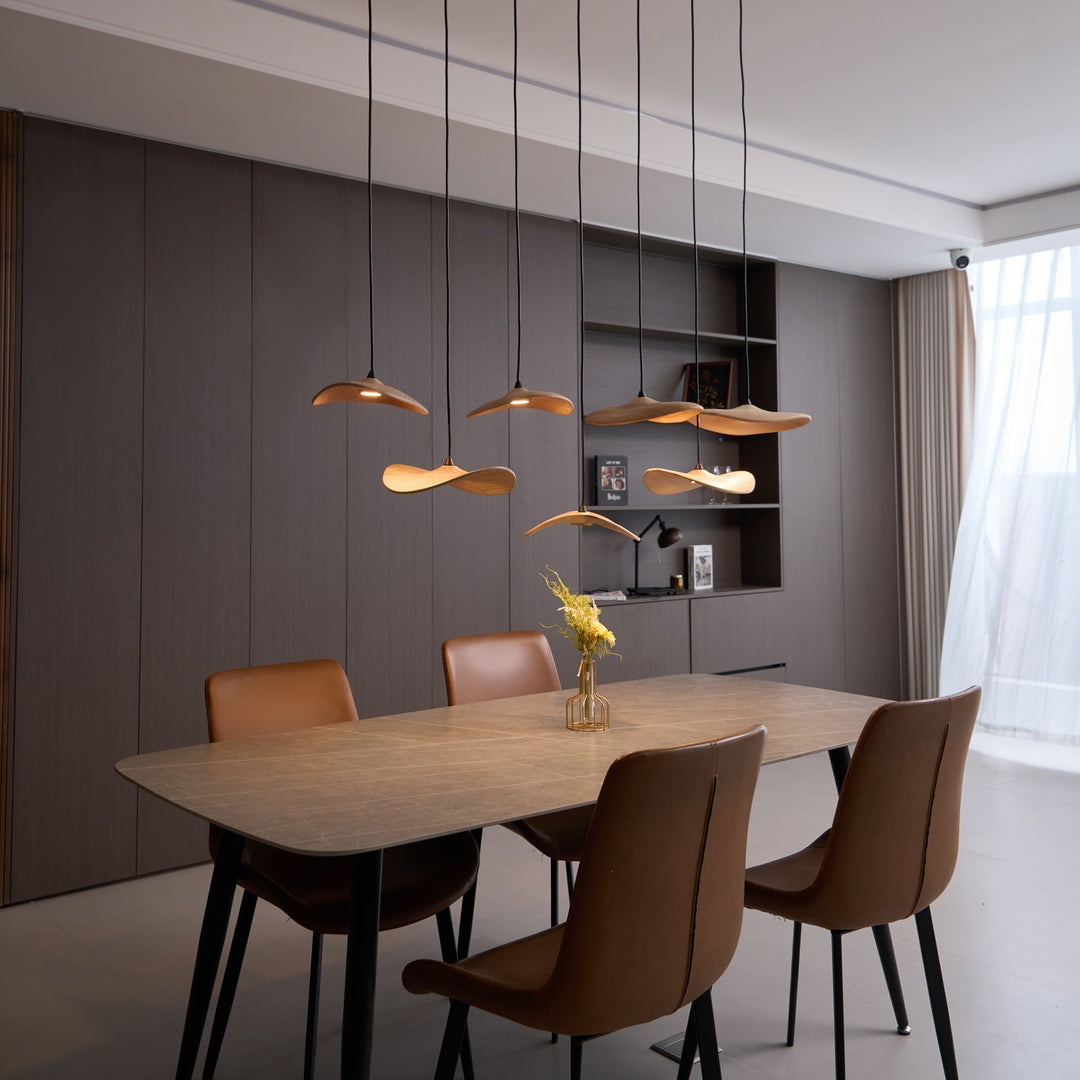 Abbott lampadario moderno minimalista foglia Vuota in legno